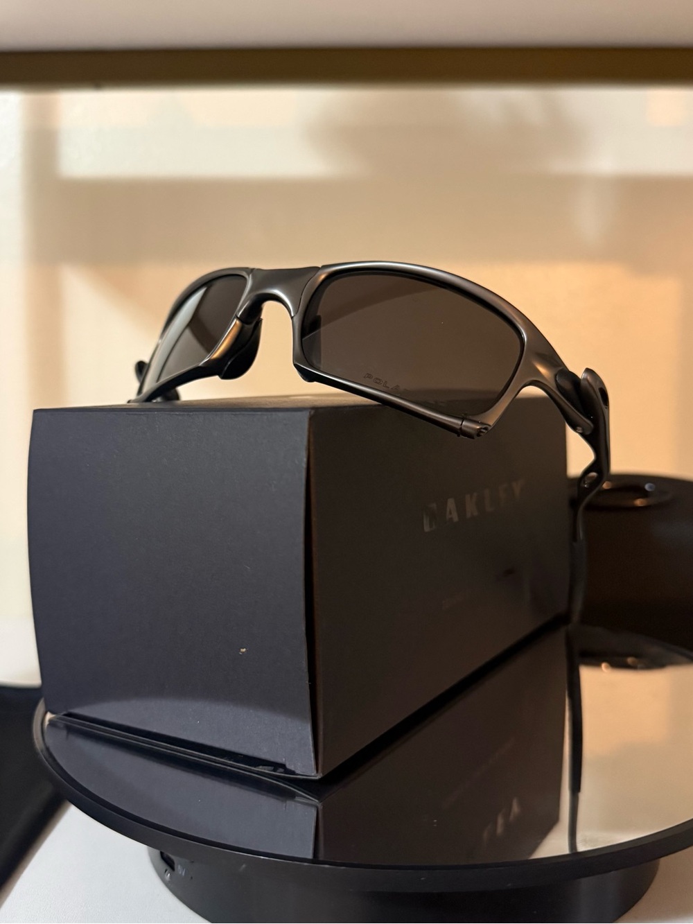 Oakley Black Sunglasses with Dark Grey Lenses